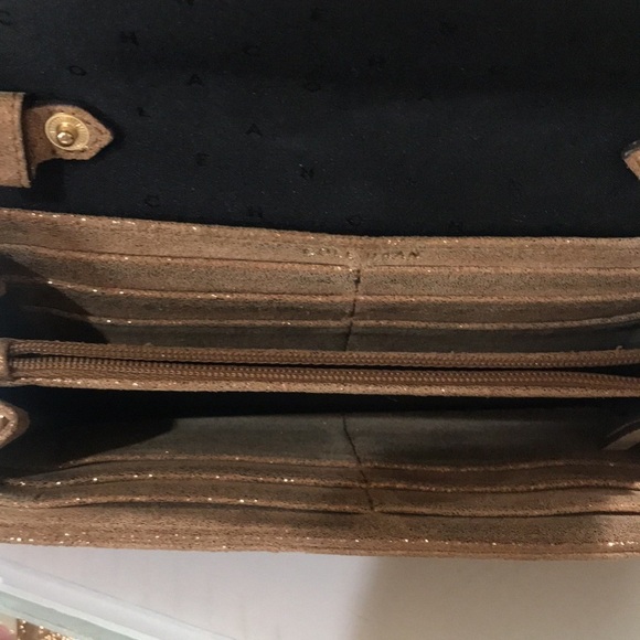 Cole Haan Wallet shimmer brown 8x4.5 leather - Picture 4 of 7